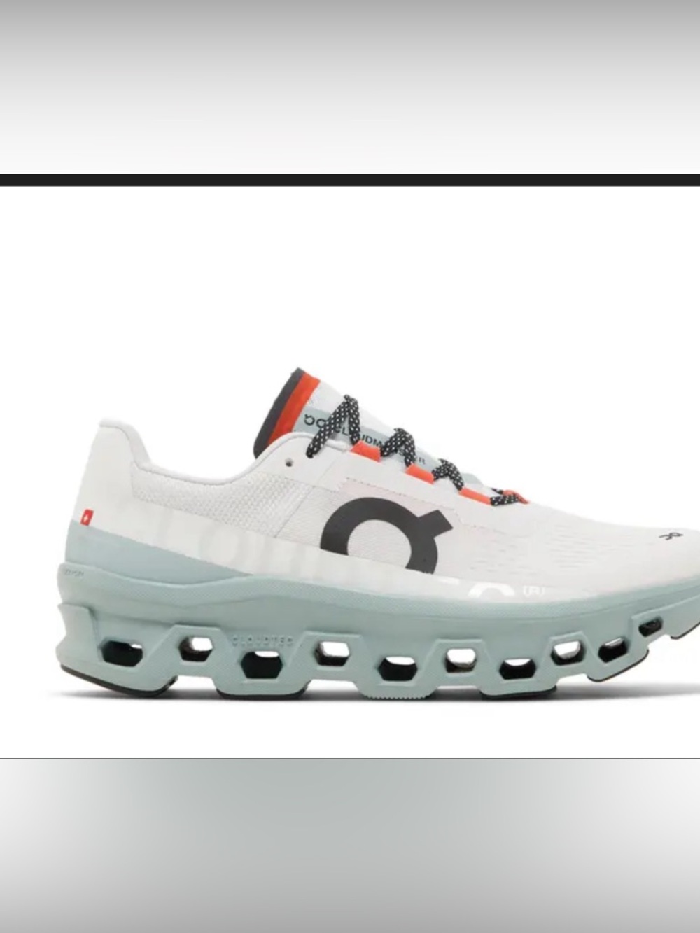 On Cloudnova Cloud Sneaker in White and Light Blue